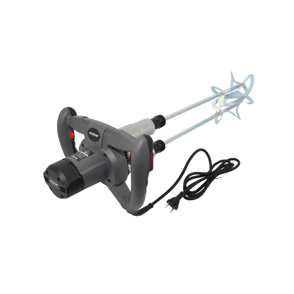 Hoozar verfmixer 1600 W met 2 menggardes