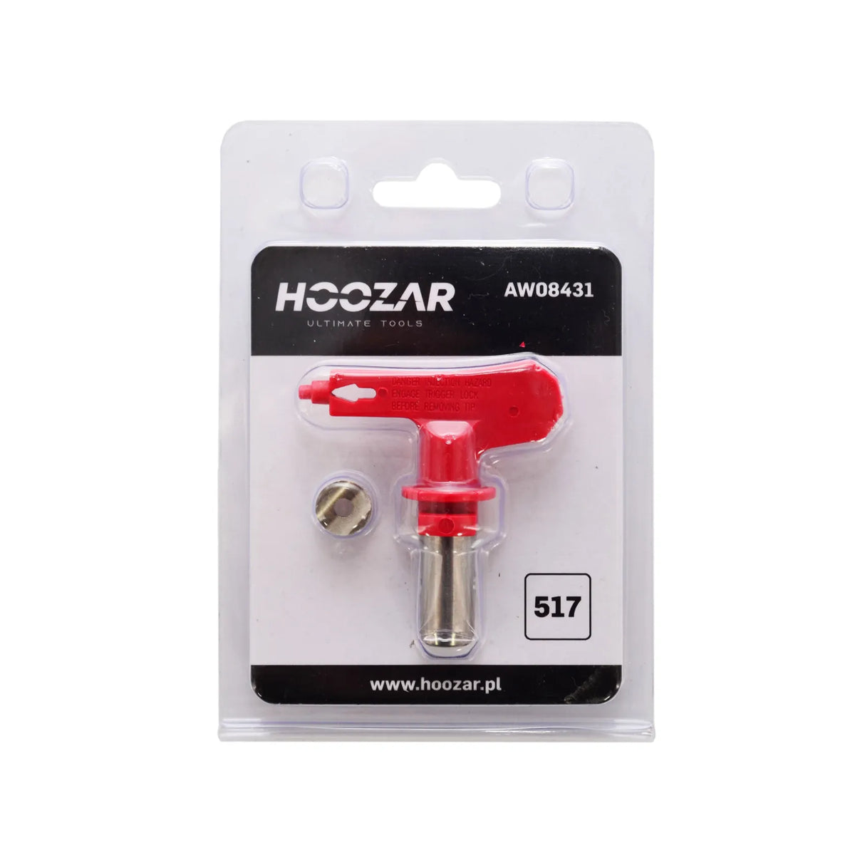 Hoozar spuitnozzle voor airless verfspuitmachine 517