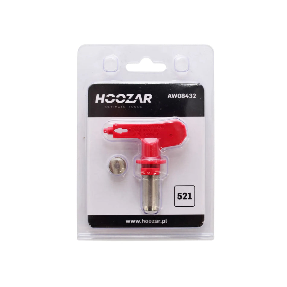 Hoozar spuitnozzle voor airless verfspuitmachine 521