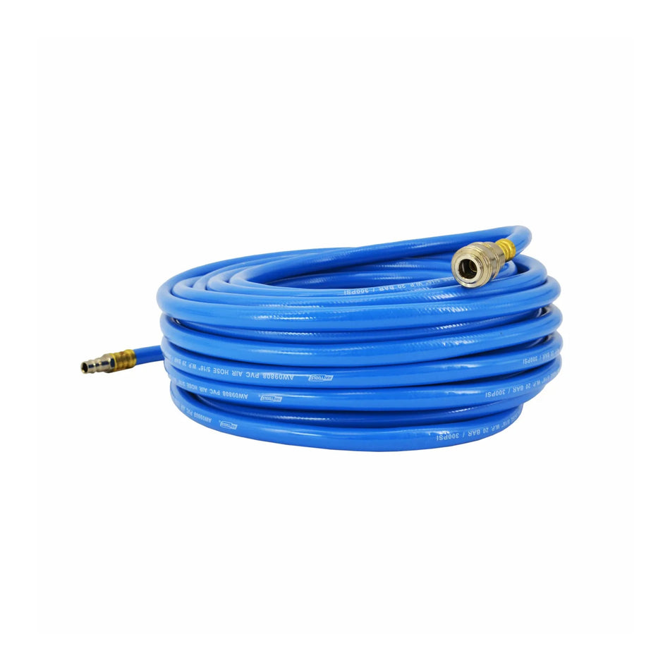 AWTools Pneumatische PVC Slang met Koppeling 12,5 mm x 10m