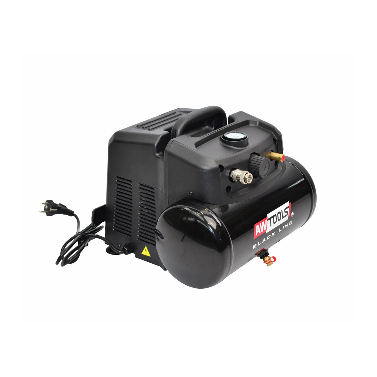 AWTools Compressorpomp AC6 zonder olie 6L 1,5HP Black Line