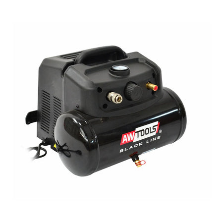 AWTools Compressorpomp AC6 zonder olie 6L 1,5HP Black Line