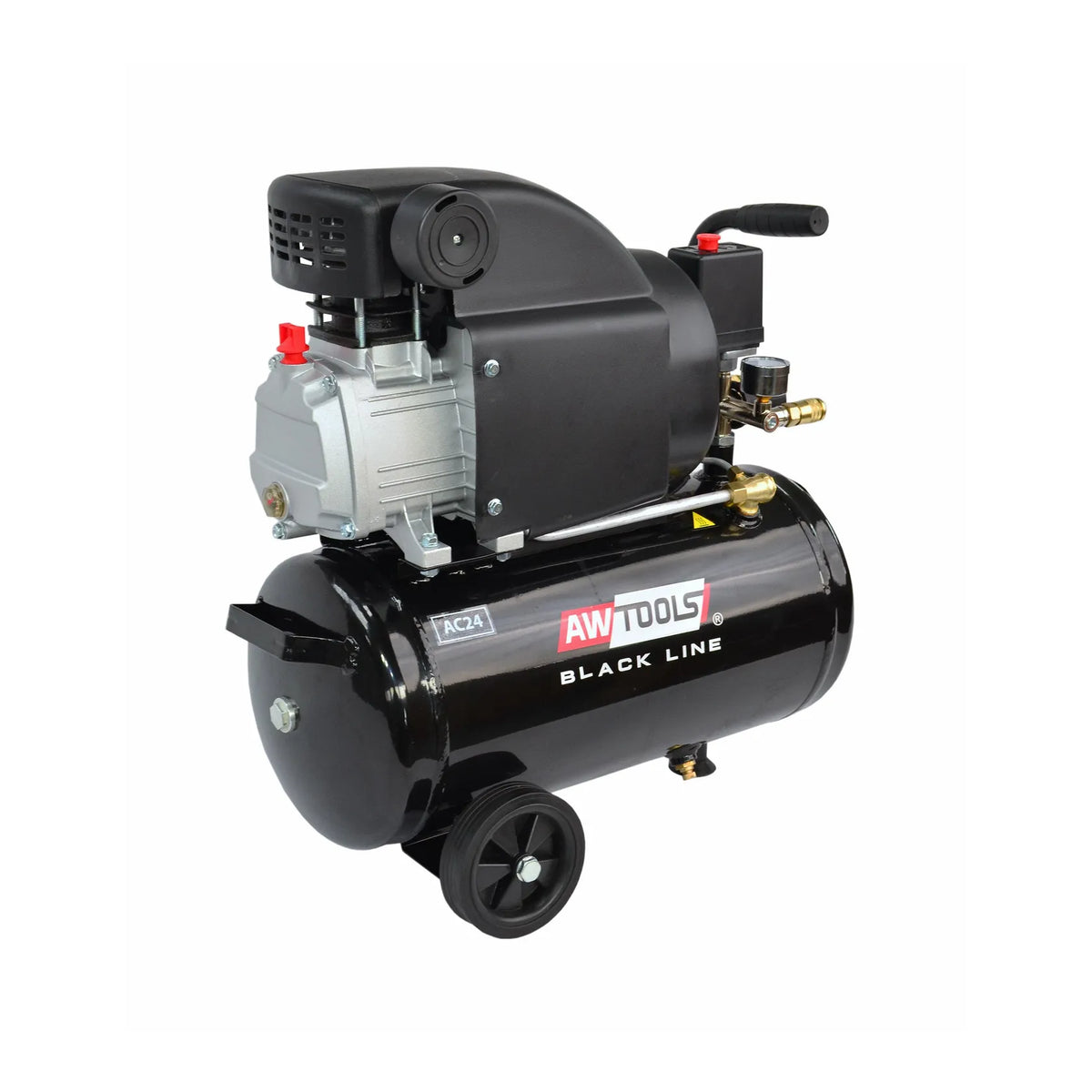 AWTools Compressor met oliecircuit 24L 2,0 kW Black Line