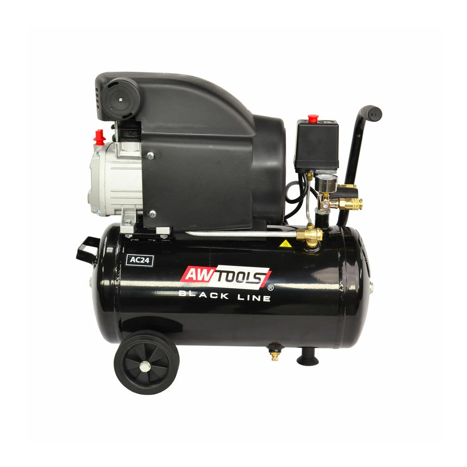 AWTools Compressor met oliecircuit 24L 2,0 kW Black Line