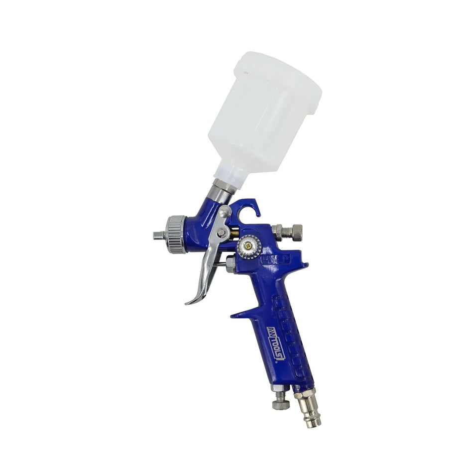 AWTools spuitpistool met bovenbeker mini HVLP 0,8-1,2mm 125ml