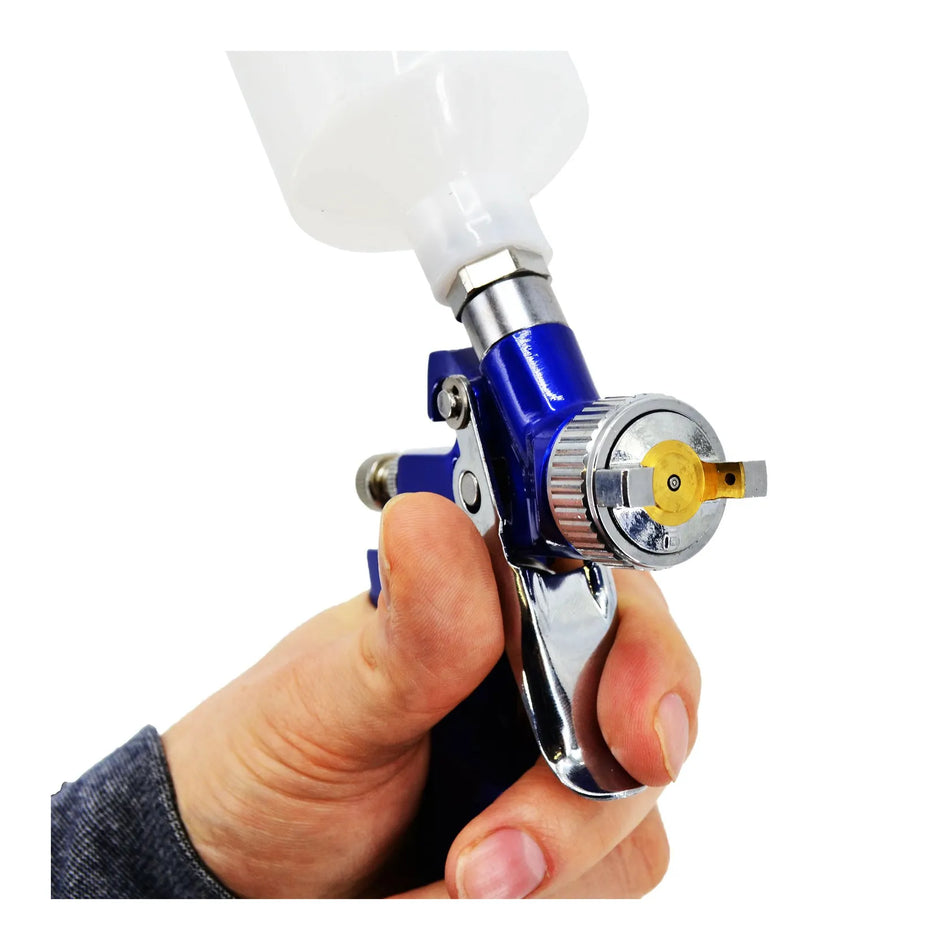 AWTools spuitpistool met bovenbeker mini HVLP 0,8-1,2mm 125ml