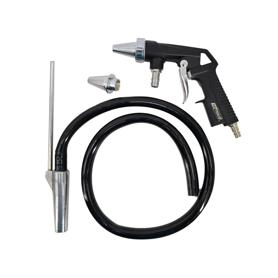 AWTools Zandstraalpistool met slang en metalen mondstuk 100cm
