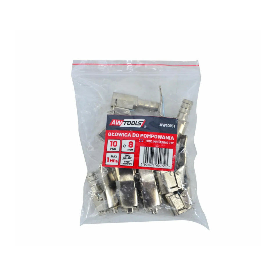 AWTools pompkop met speciale haak 8mm 10 stuks