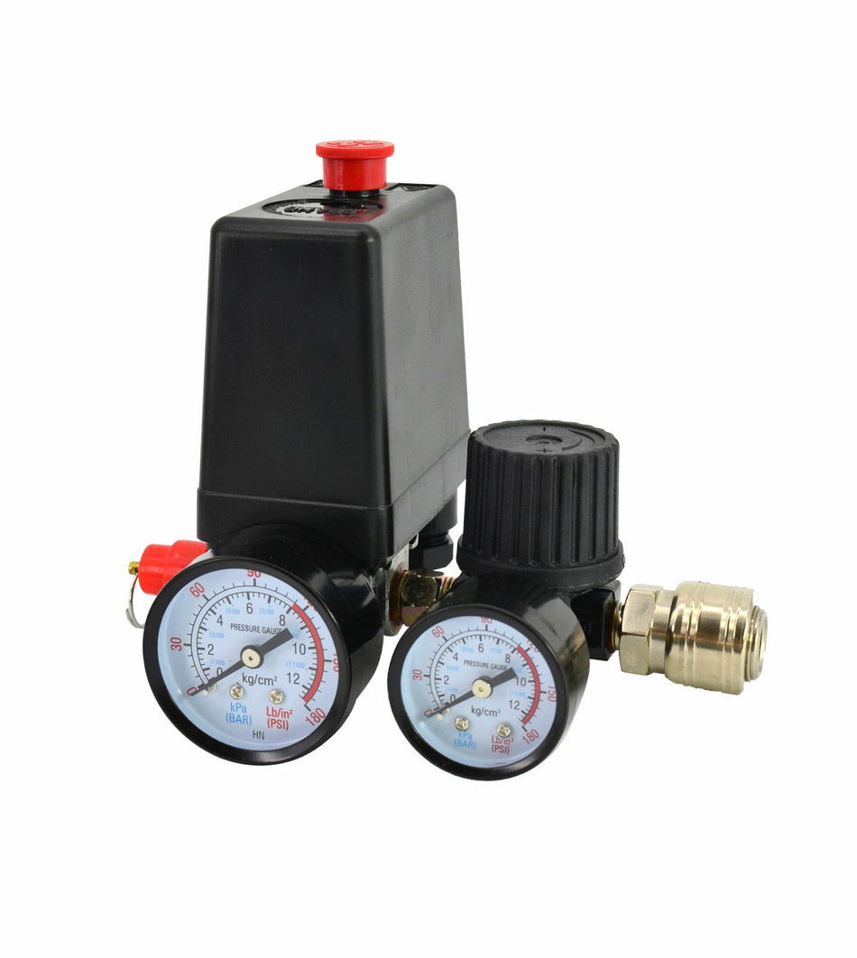 AWTools Drukschakelaar compressor met 1 ingang 1/4" 650 gram