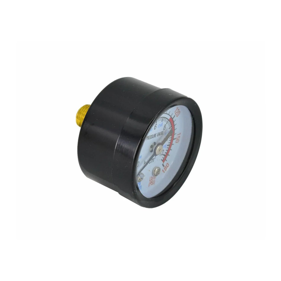 manometer met achteraansluiting 0-12 bar 50 mm
