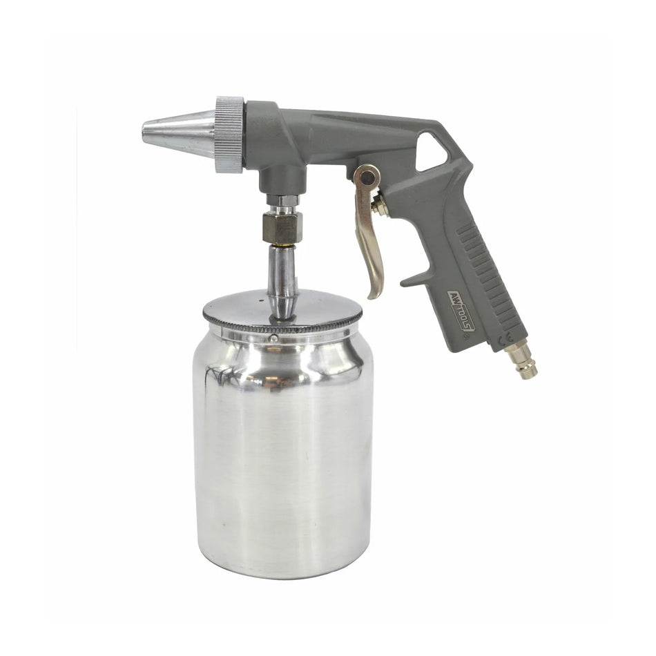 AWTools Zandstraalpistool met aluminium reservoir 1 liter