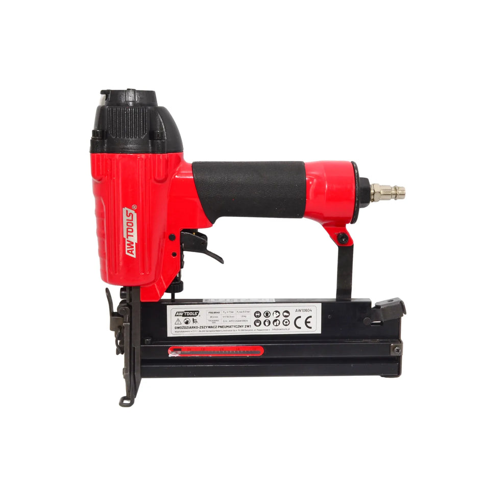 AWTools Pneumatische niet- en spijkermachine 2-in-1 25-40 mm