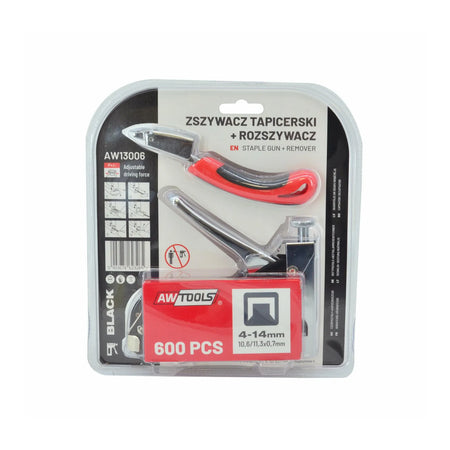 AWTools Nietmachine met hefboom 4 - 14 mm met 600 nieten en nietuitdraaier