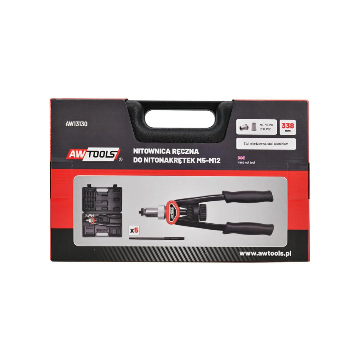 AWTools Hefboom Nittang voor Nitommoeren M5-M12 met koffer
