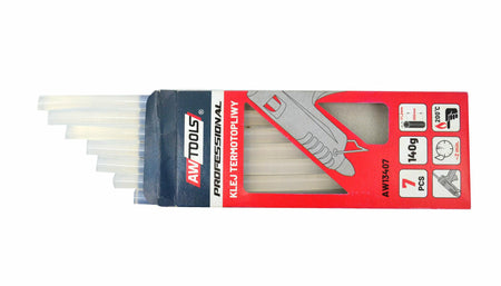 AWTools Thermoplastische lijmstiften transparant 11,2mm x 200mm 7 stuks