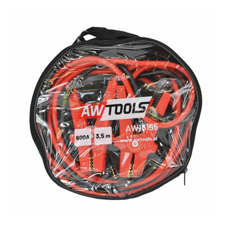 AWTools Startkabels 600 A met Koperen Draden en 3,5m Lengte