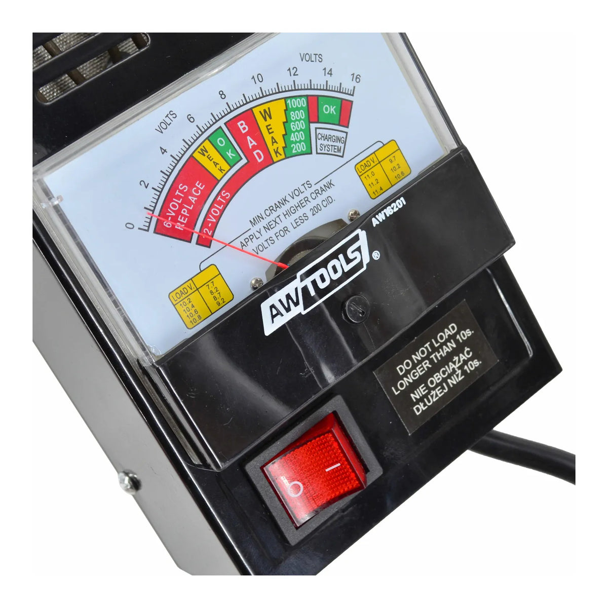AWTools Accutester analoog voor 6/12V accu's