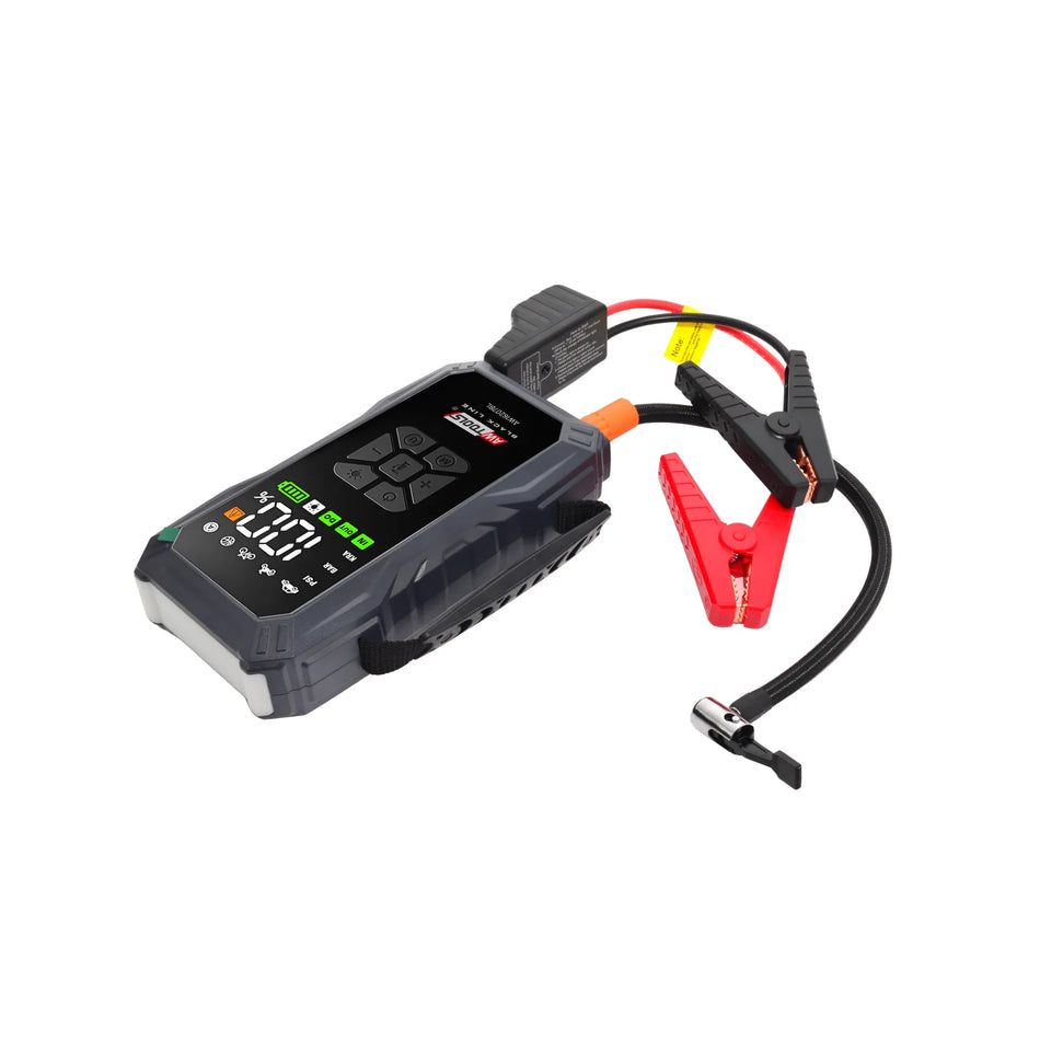AWTools noodstartapparaat met compressor en powerbank 12000mAh