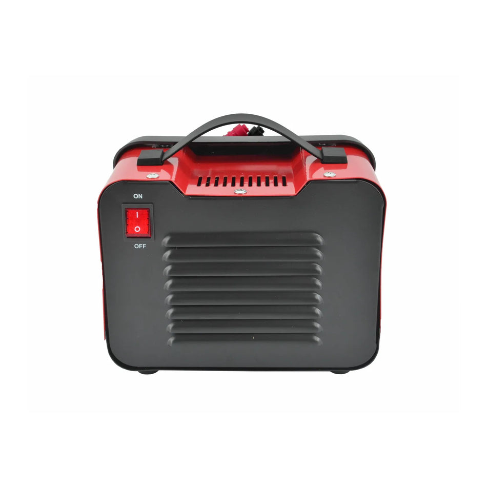 AWTools acculader met ampèremeter en ventilator 12V/24V