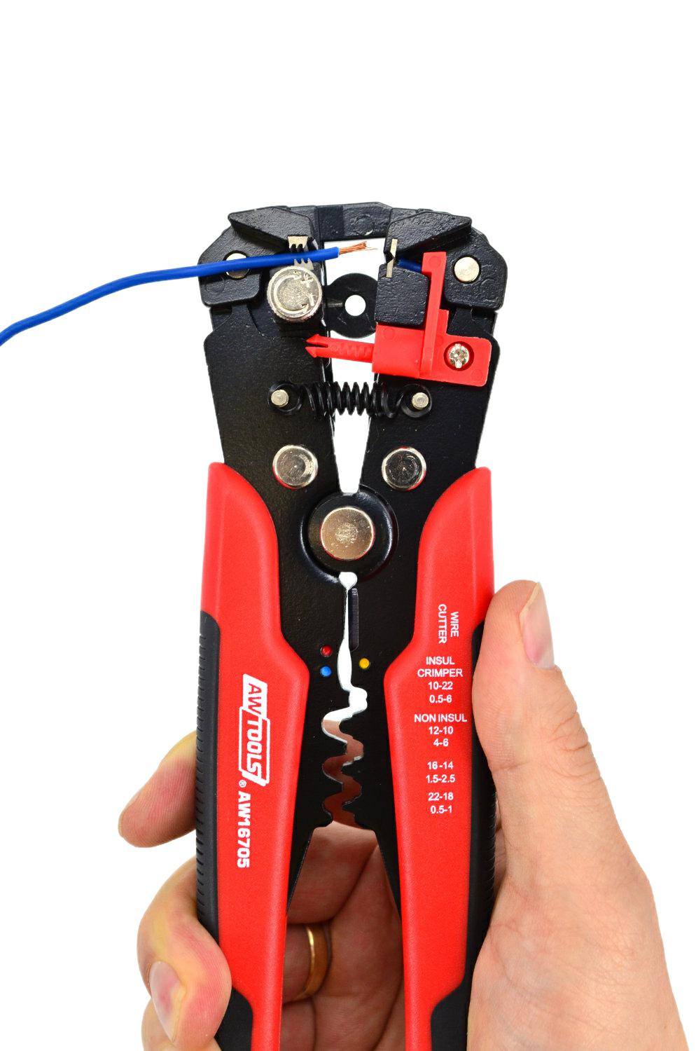 AWTools Multifunctionele striptang 205 mm 360 gram