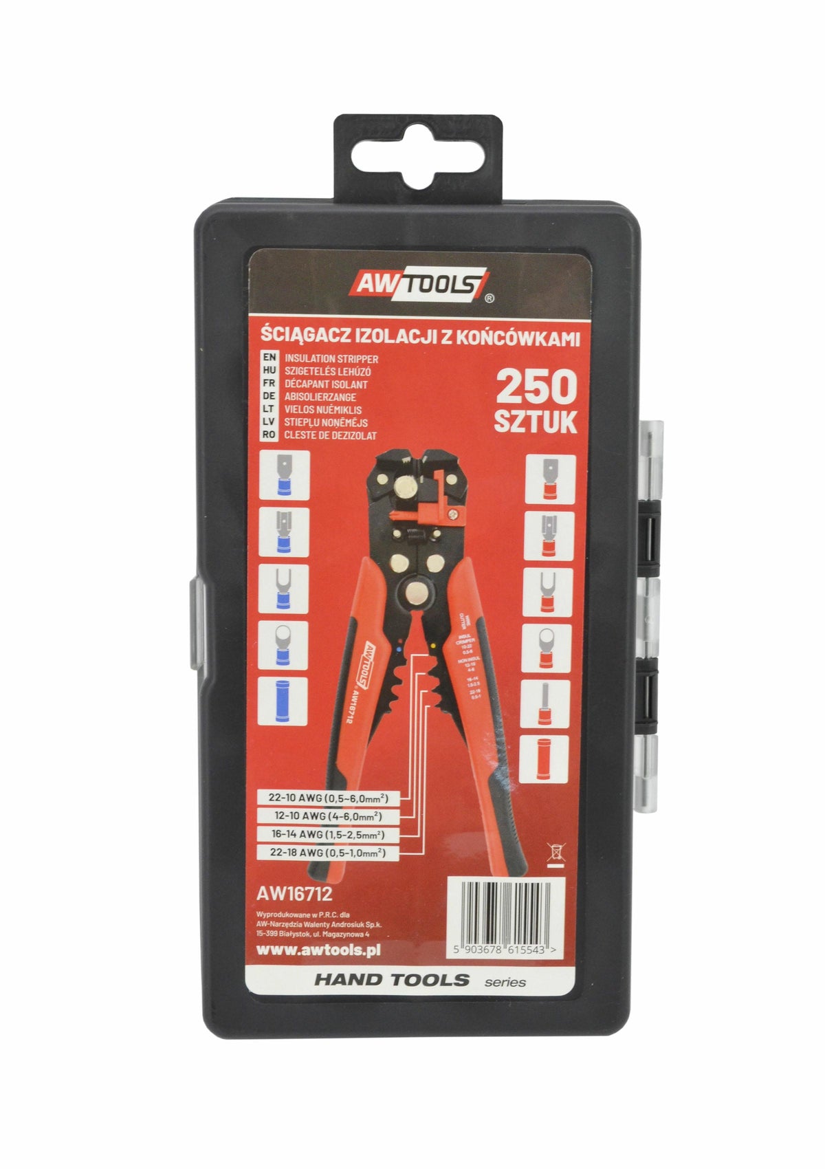 AWTools Multifunctionele striptang set 250 stuks 600 gram