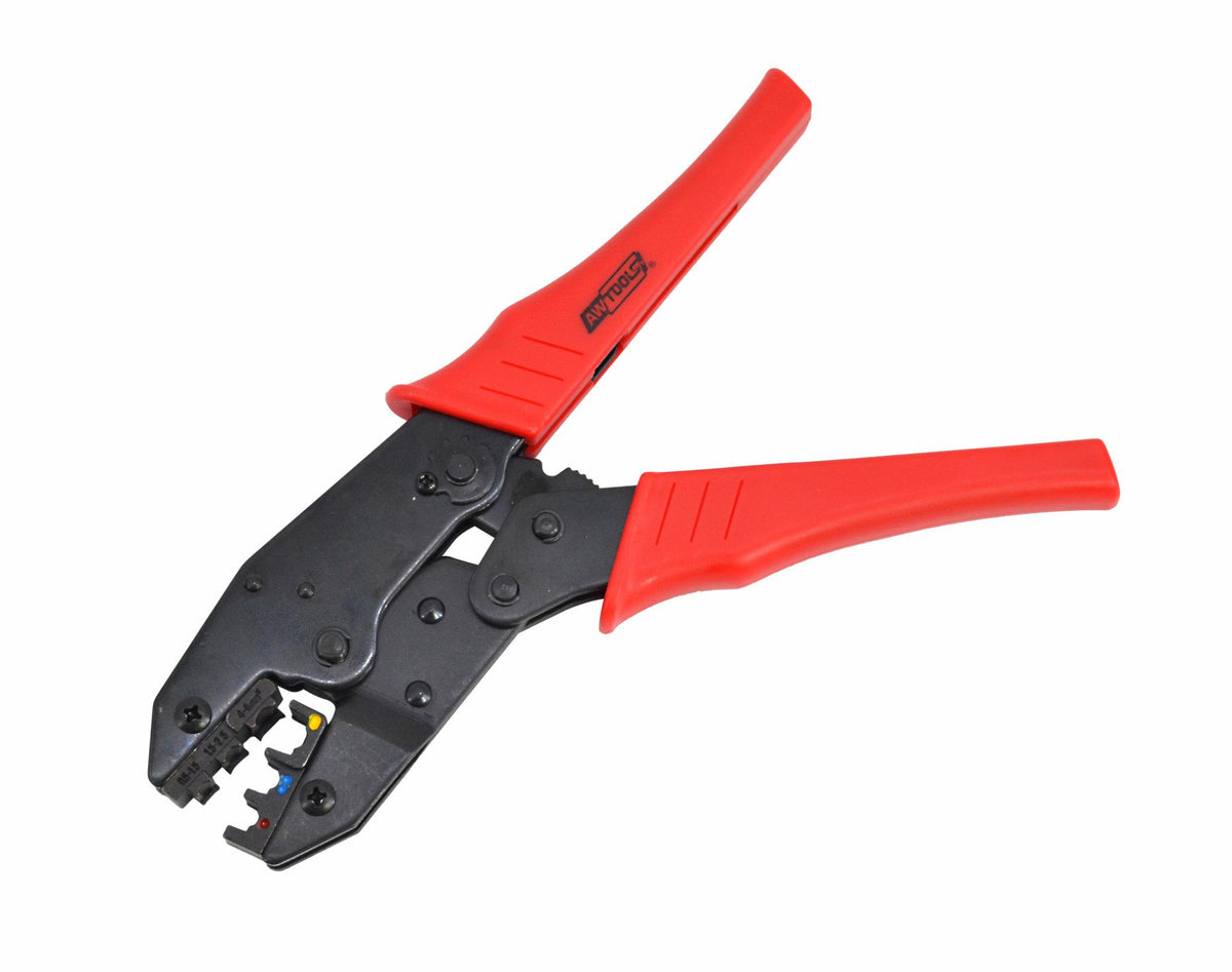AWTools Multifunctionele striptang en krimptang set met verwisselbare matrijzen 1,4 kg