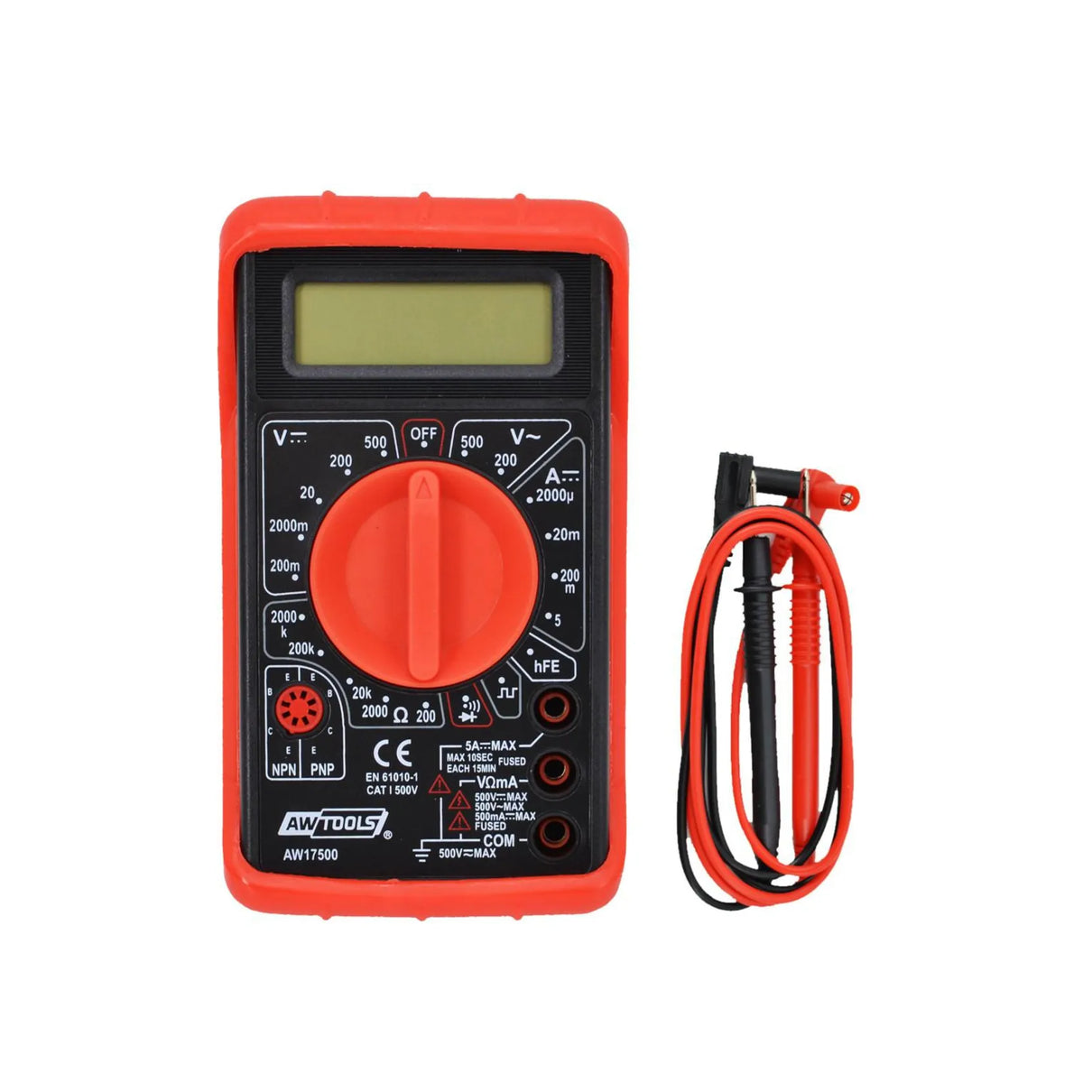 digitale universele multimeter met LCD 500V AC/DC