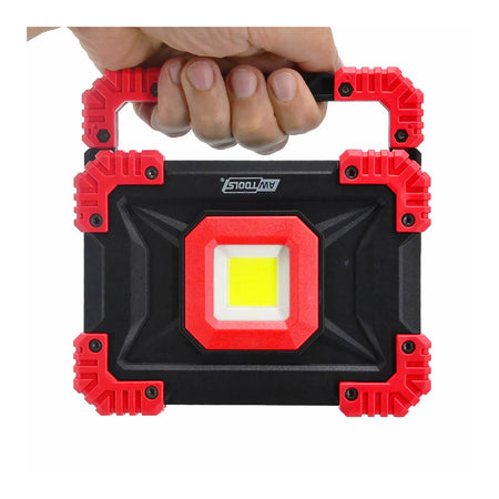 AWTools acculamp COB LED 20W met powerbank 3,7V 4400mAh