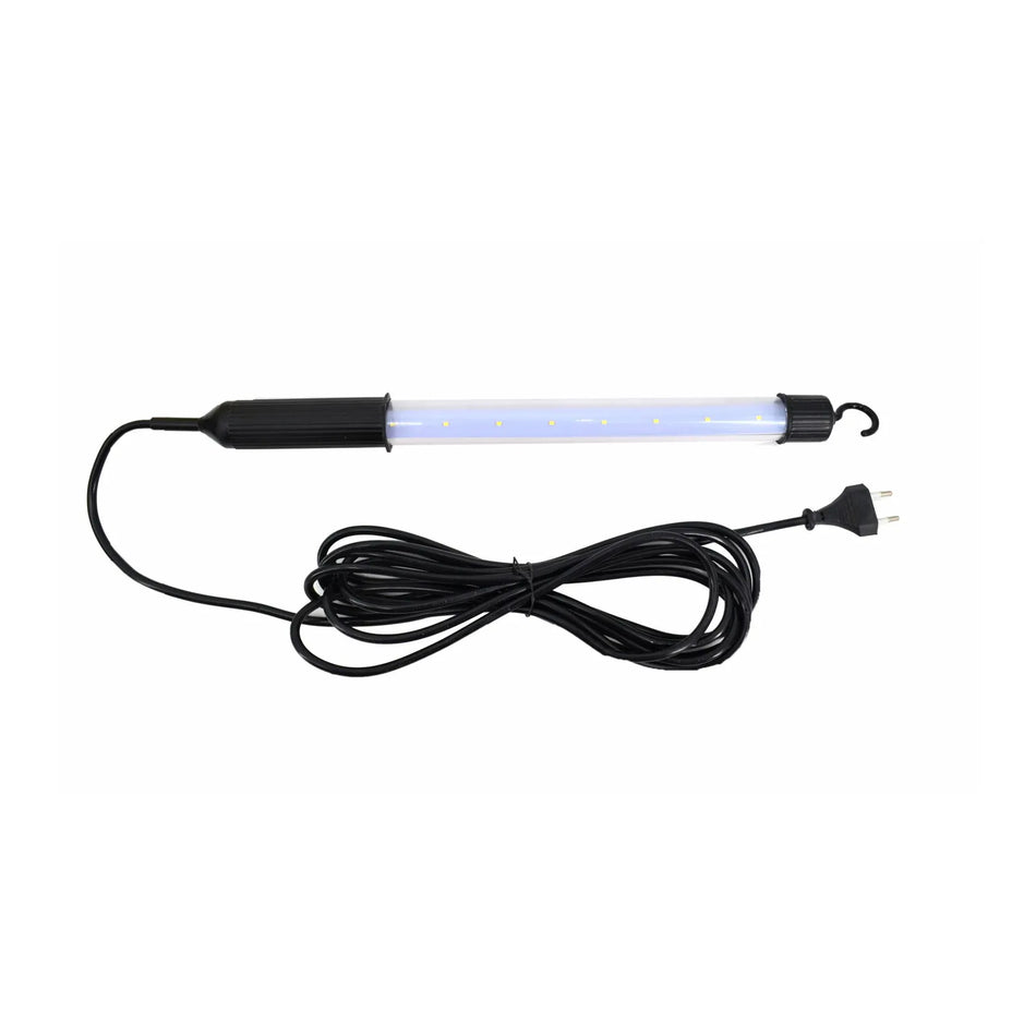 AWTools SMD LED lamp 2 W 230 V met draaibare haak 44 cm