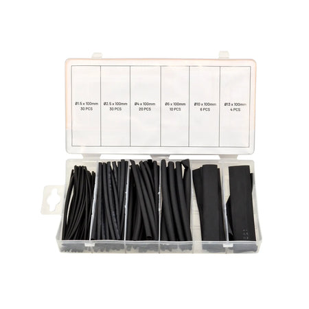 AWTools Krimpkousen set met lijmlaag 100 stuks assortiment