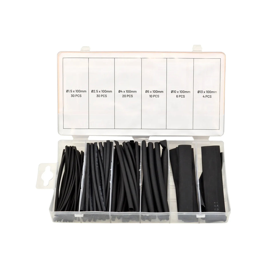 AWTools Krimpkousen set met lijmlaag 100 stuks assortiment