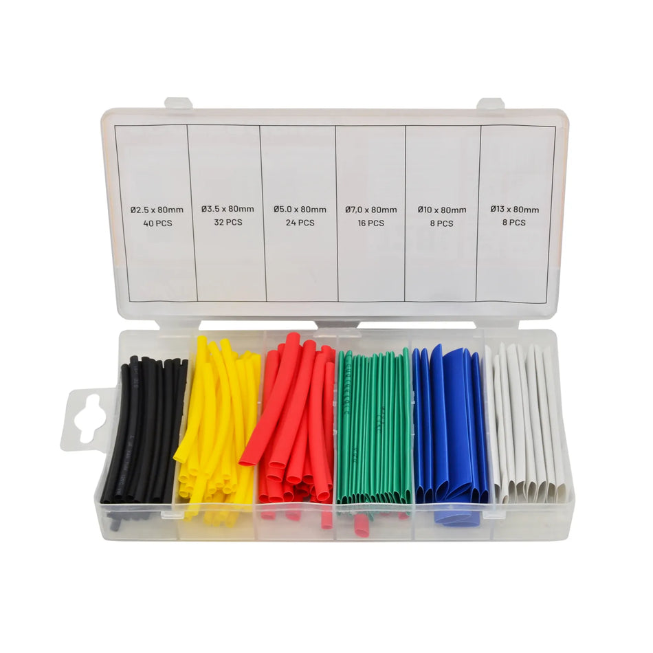 AWTools Krimpkousen set met lijmlaag 128 stuks