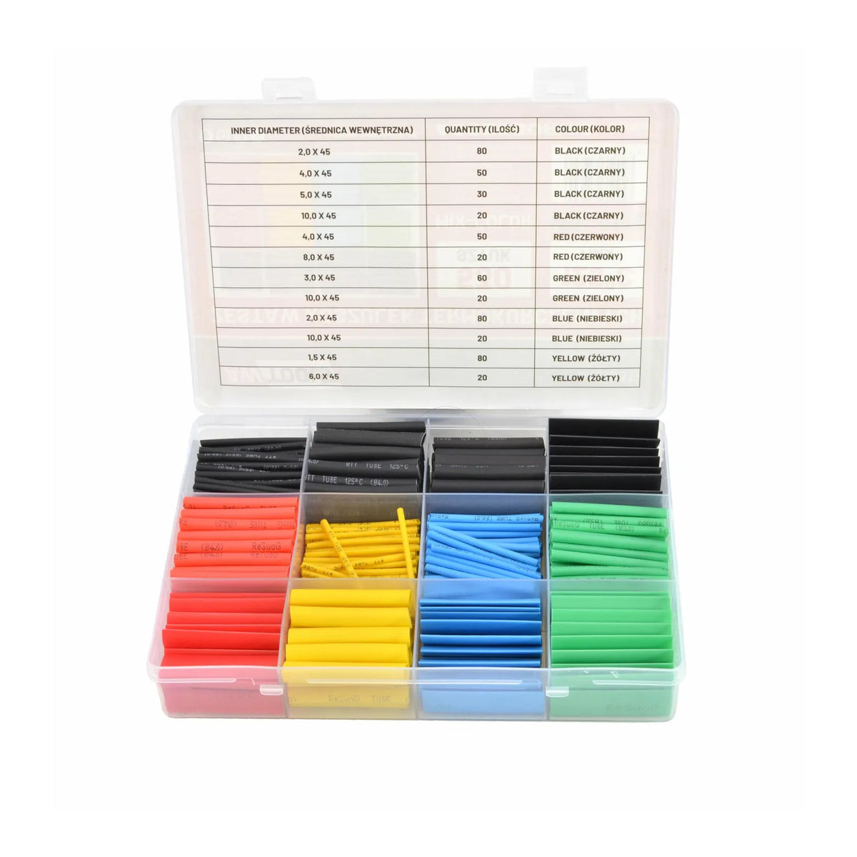 AWTools Krimpkousen set 530 stuks assortiment
