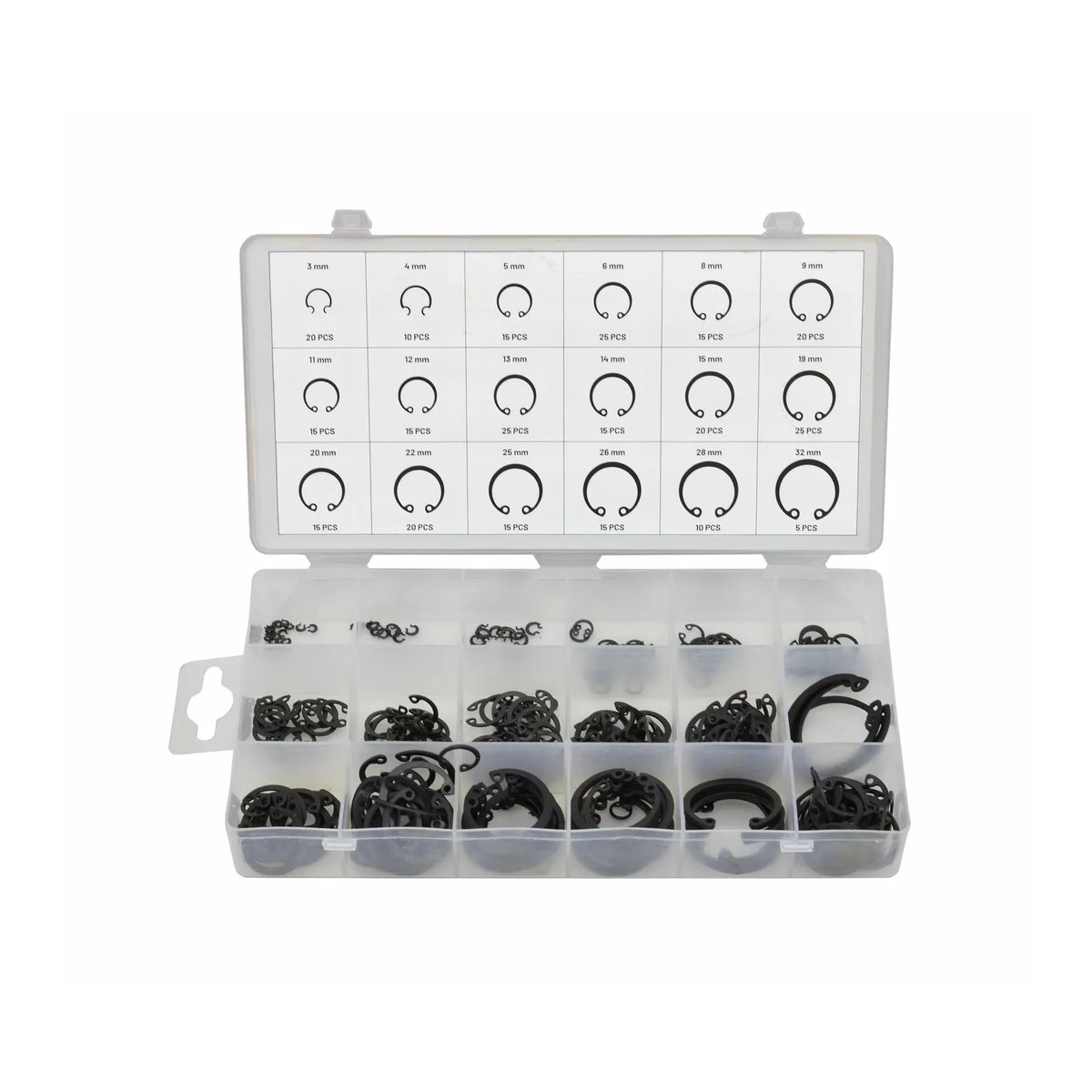 AWTools Veerringen Seger Binnen 300 stuks assortiment 3 - 32 mm