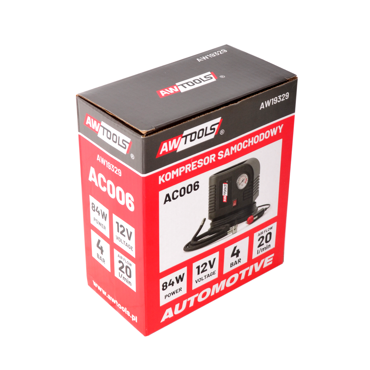 AWTools Autocompressor 12 V 84 W 4 bar verpakking