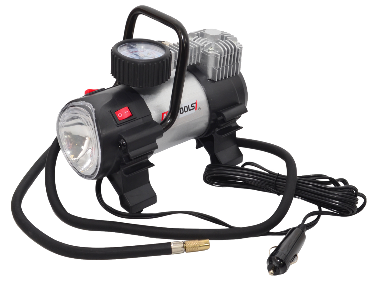 AWTools Autocompressor met ledlamp 12 V 180 W