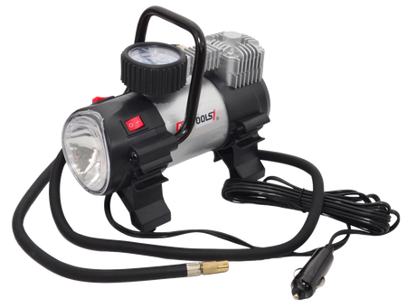 AWTools Autocompressor met ledlamp 12 V 180 W