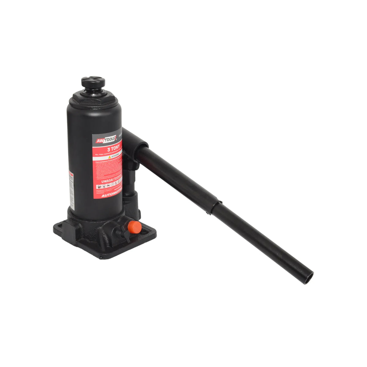 AWTools Hydraulische Cilinder Krik 3T 178 - 350 mm met Opbergtas