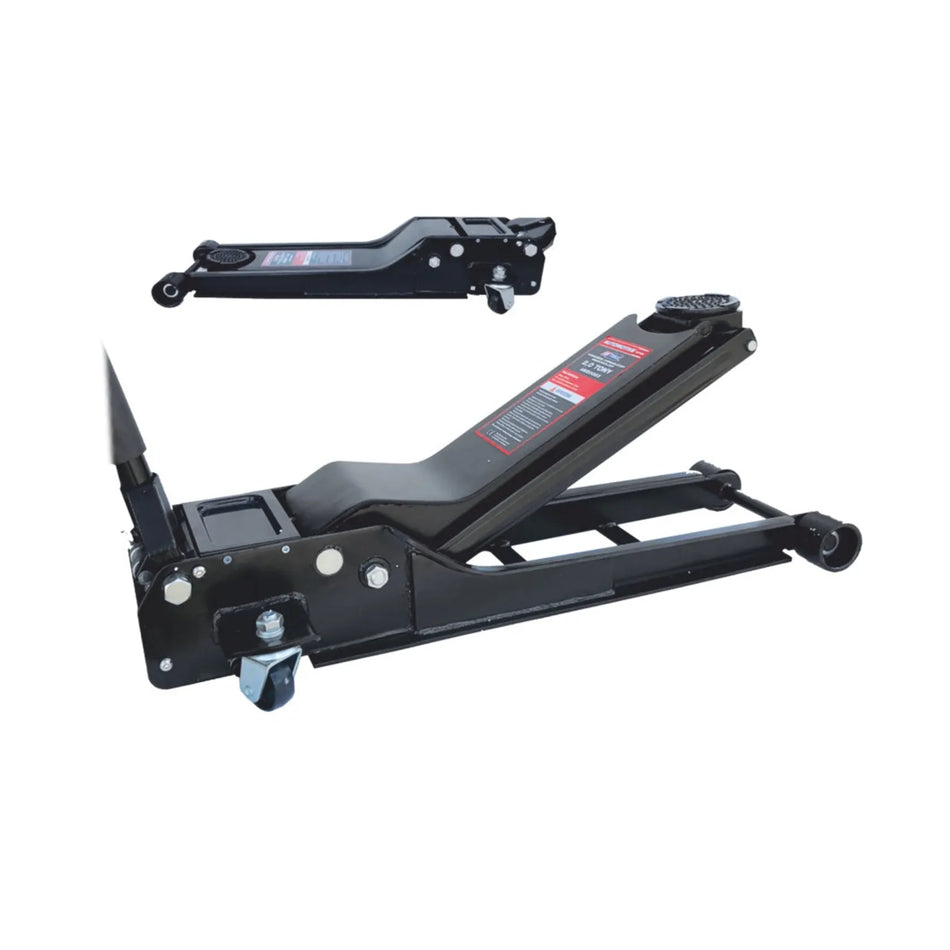 AWTools lage hydraulische krik met dubbele zuiger 2 ton 70-610mm