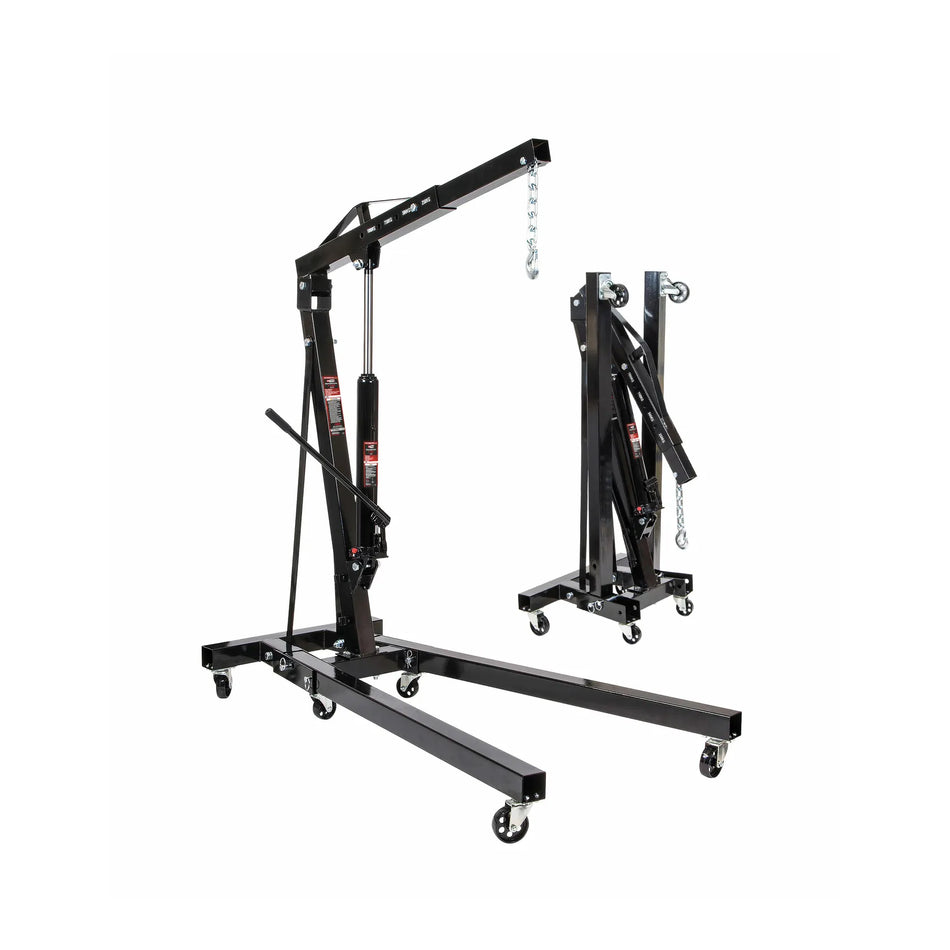 AWTools Werkplaatskraan met 2 ton capaciteit en verstelbare arm 0 - 238 cm