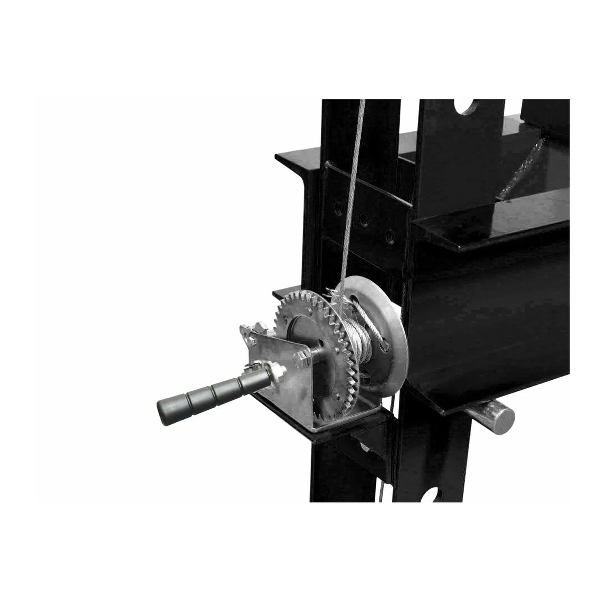 AWTools Hydraulische Pers 50 ton met manometer en dubbele pomp 0-950 mm