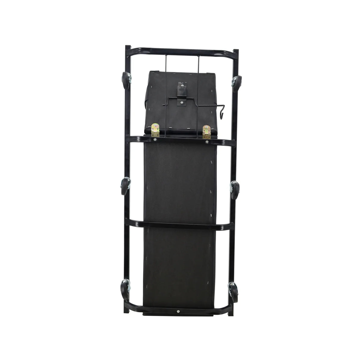 Werkplaatsleuning met stalen frame en zwenkwielen 104 x 44 x 10 cm