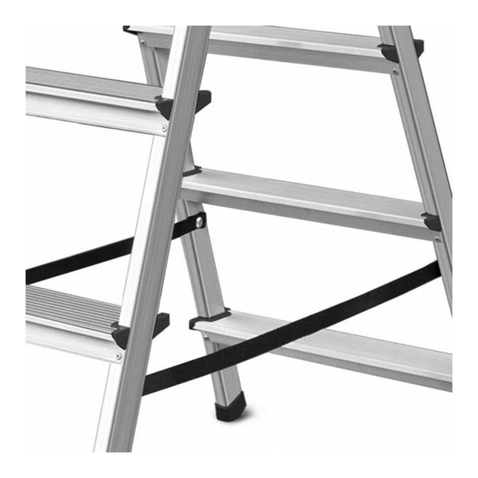 AWTools Aluminium huishoudtrap 125 kg 8 treden