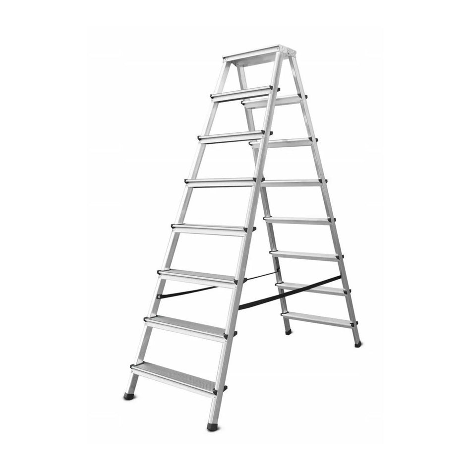 AWTools Aluminium huishoudtrap 125 kg 8 treden