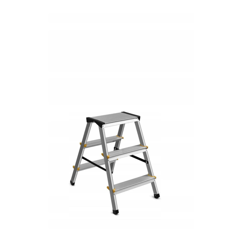 AWTools Aluminium huishoudtrap 150 kg 3 treden