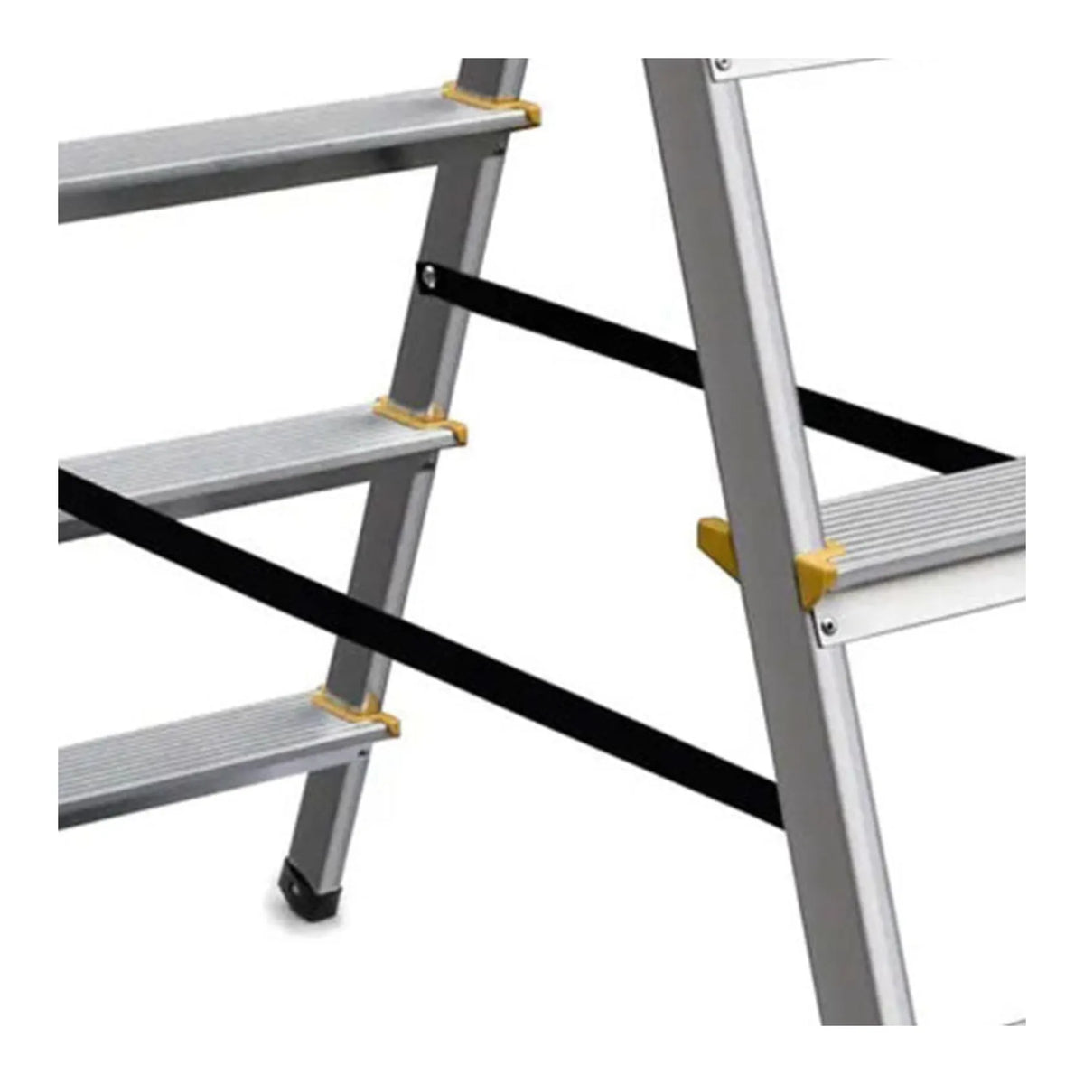 AWTools Huishoudtrap 150 kg 7 treden aluminium