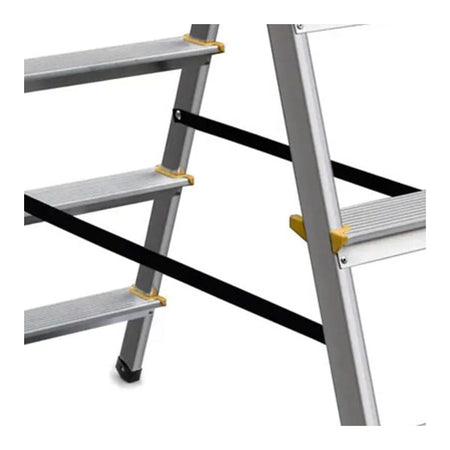 AWTools Huishoudtrap 150 kg 7 treden aluminium