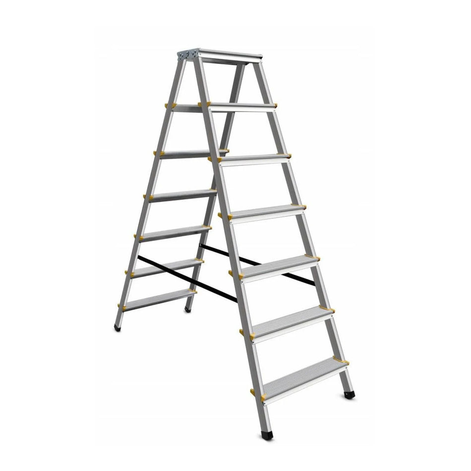 AWTools Huishoudtrap 150 kg 7 treden aluminium