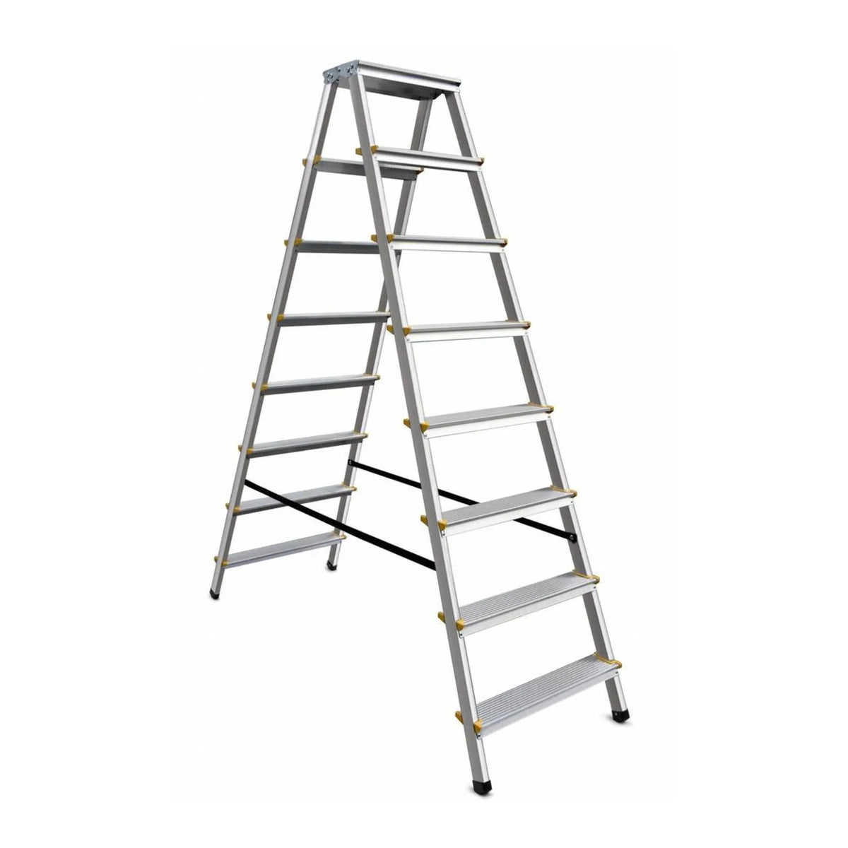 AWTools Huishoudtrap 150 kg 8 treden aluminium