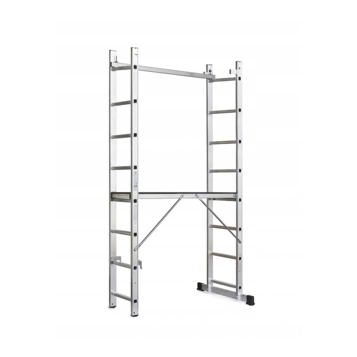 AWTools Aluminium steiger ladder 2x7 treden 150 kg 298 cm